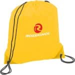 Custom Oriole Polyester Drawstring Bag - 2