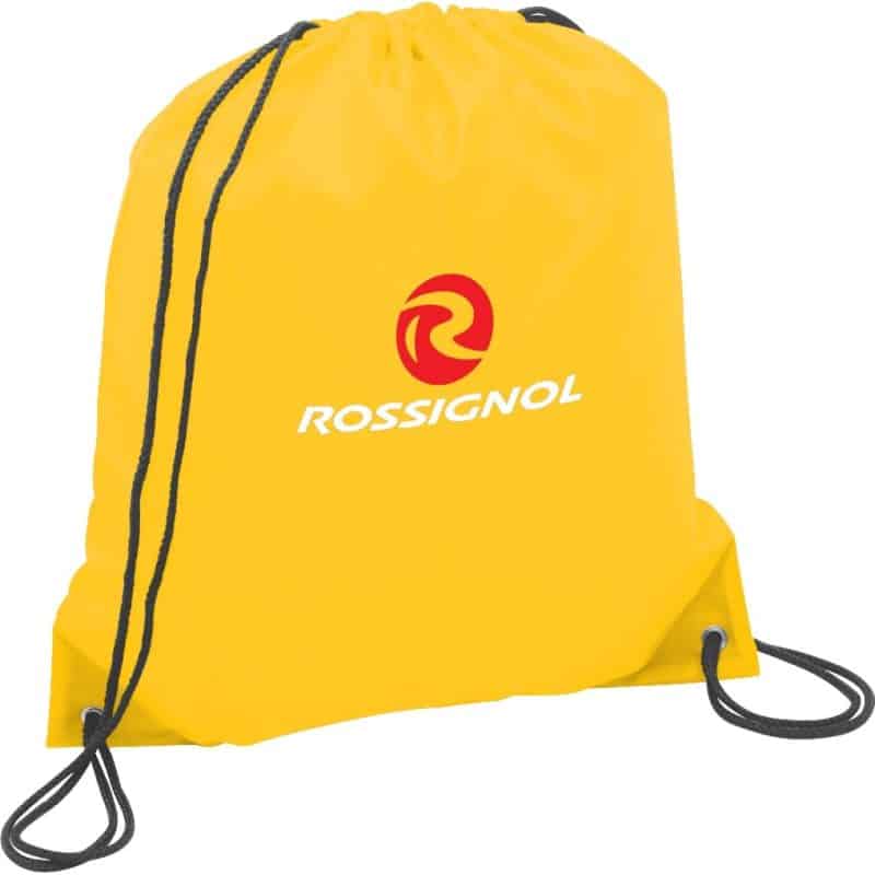 Custom Oriole Polyester Drawstring Bag - 2