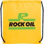Custom Oriole Polyester Drawstring Bag - 3