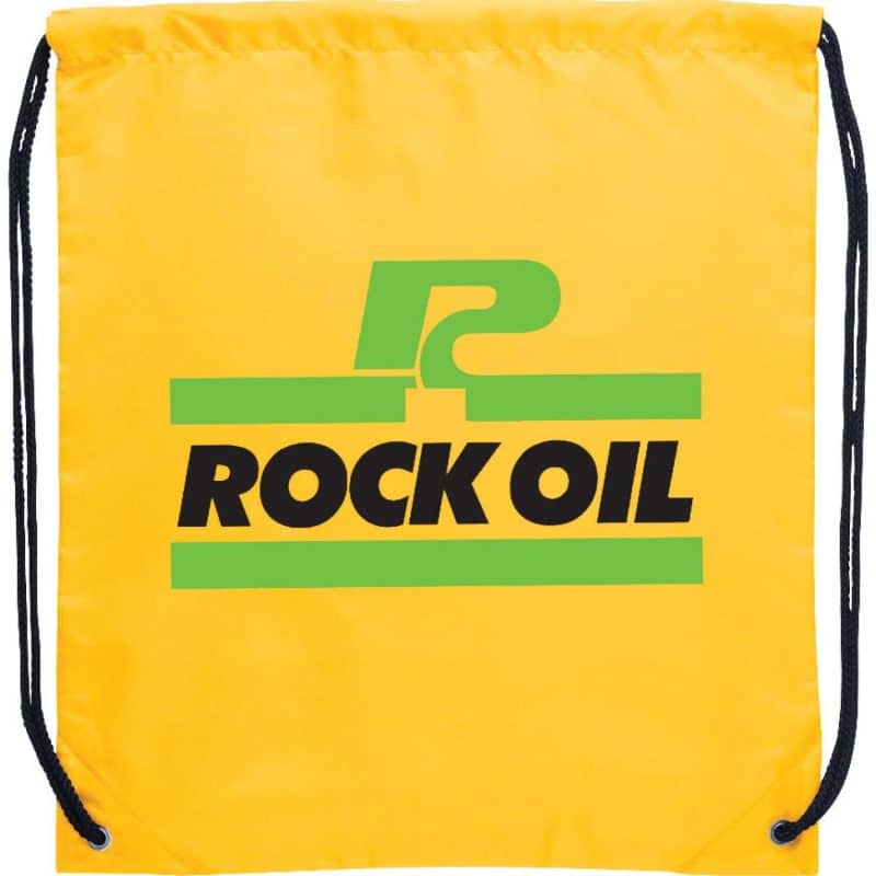 Custom Oriole Polyester Drawstring Bag - 3