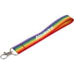 Custom Rainbow Recycled Wrist Lanyard - 2