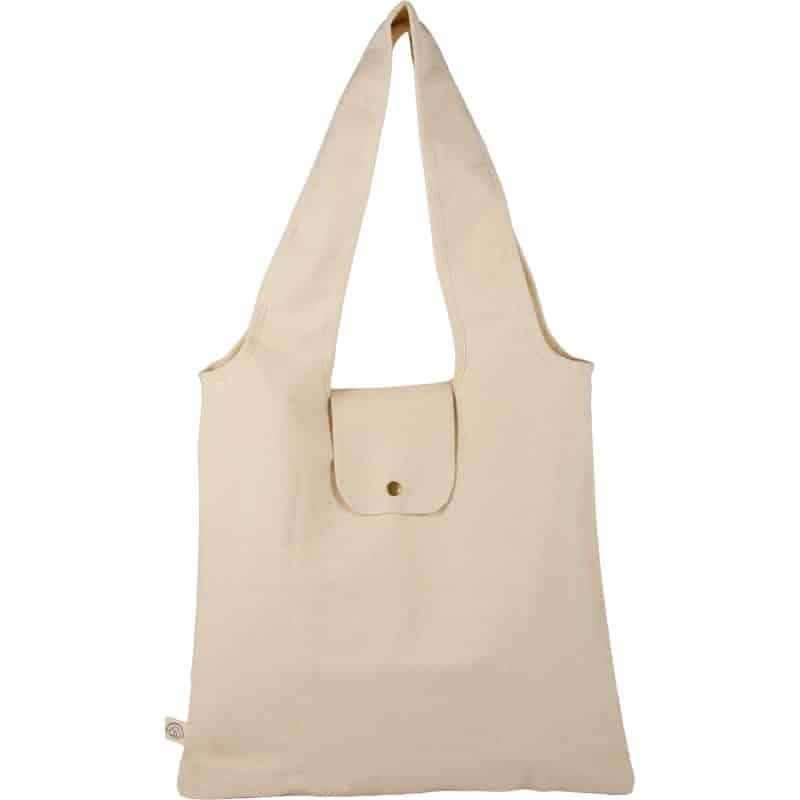 Custom Organic 8oz Cotton Packable Tote - 6