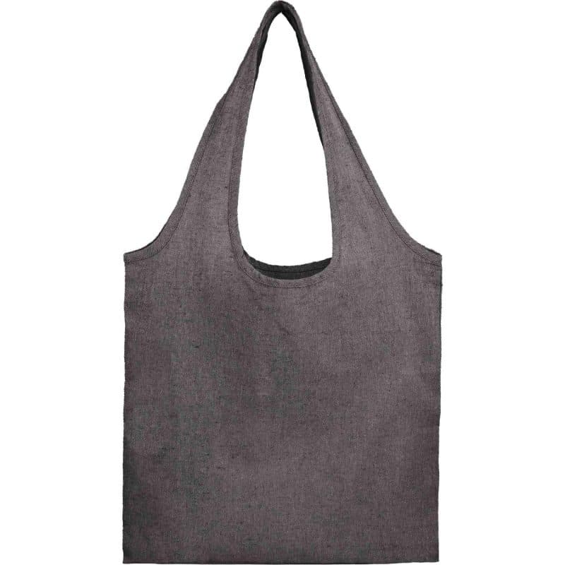 Custom Recycled 5oz Cotton Twill Shopper Tote - 1