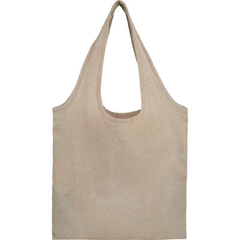 Custom Recycled 5oz Cotton Twill Shopper Tote - 9