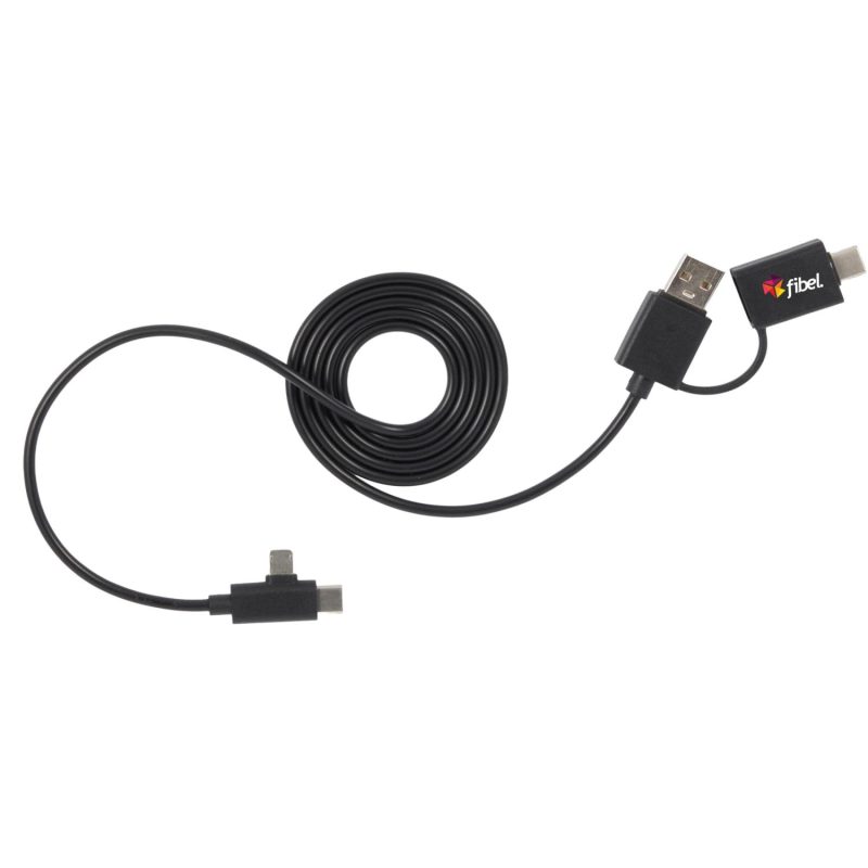 Custom 5-in-1 Recycled Long Charging Cable - 2