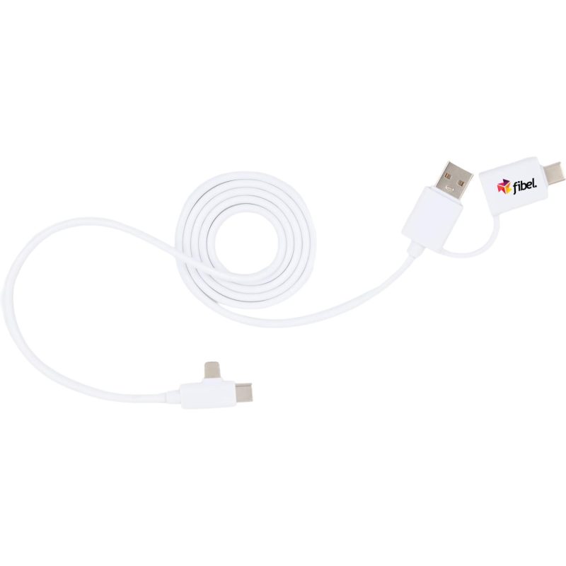 Custom 5-in-1 Recycled Long Charging Cable - 9