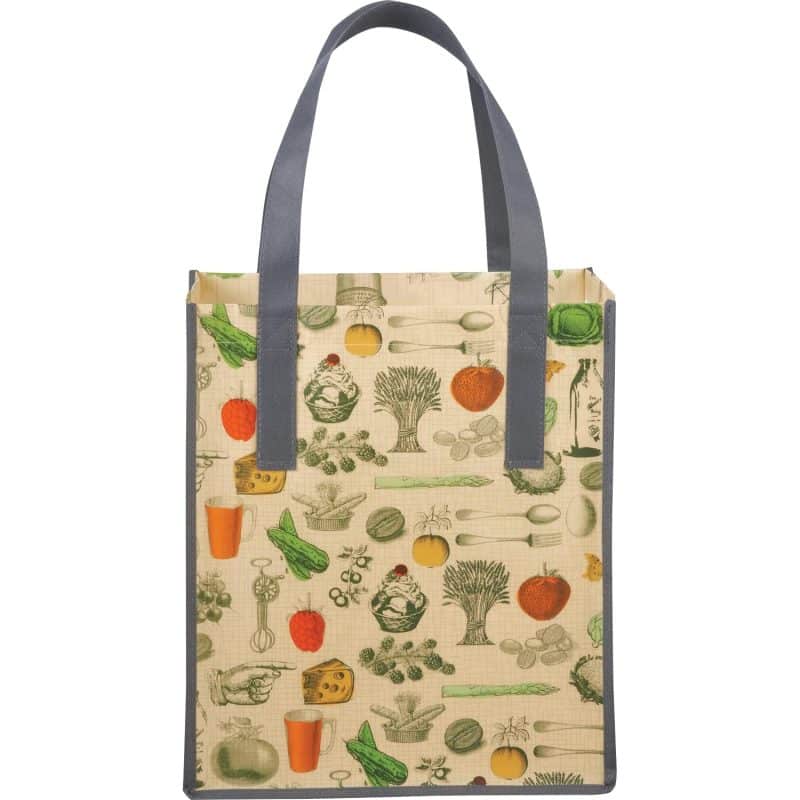 Custom Big Grocery Vintage Laminated Non-Woven Tote - 5