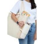 Custom Organic 6oz Cotton Dual Carry Tote - 8