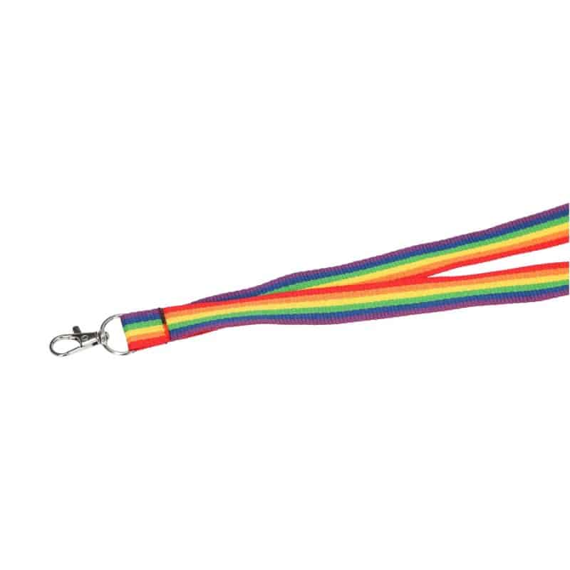 Custom Recycled Polyester Rainbow Lanyard - 5