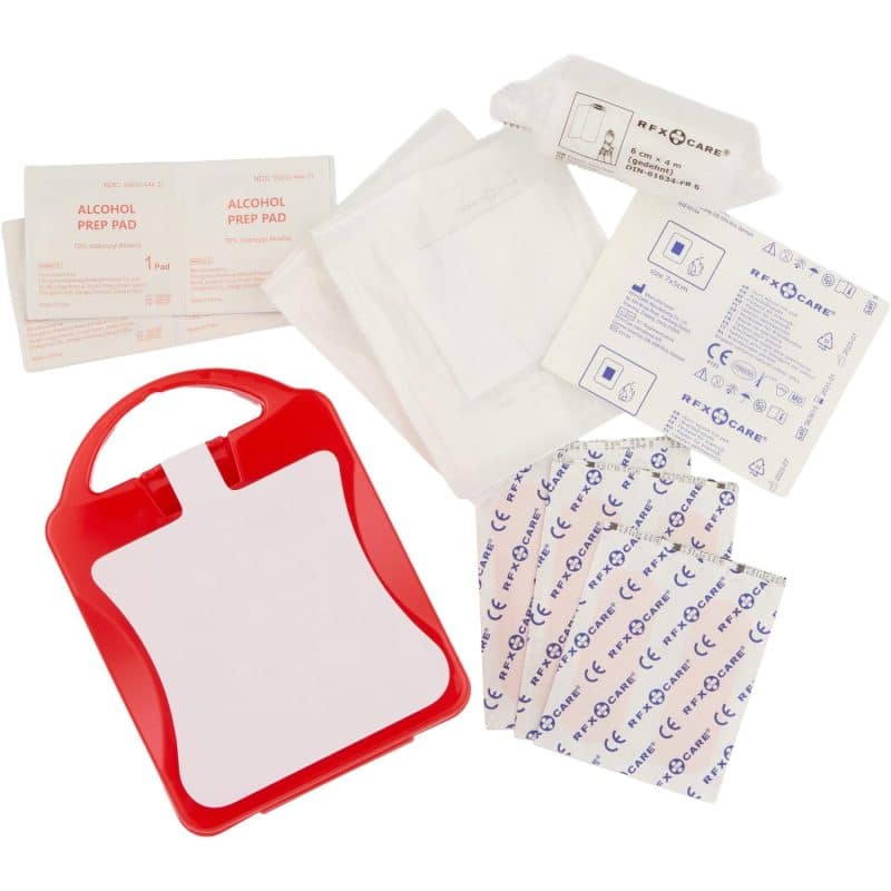 Custom 21-Piece First Aid Kit with Recycled Case - 1