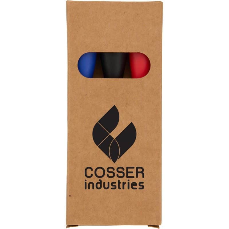 Custom 3-Piece Recycled Dry Erase Marker Set - 2
