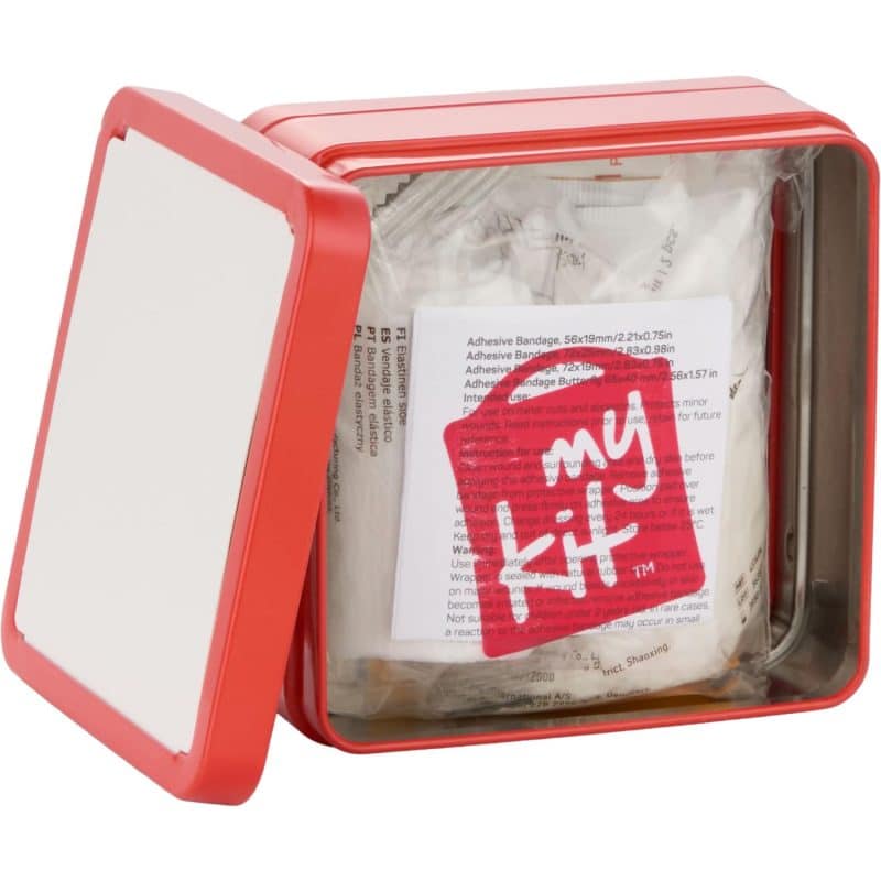 Custom 30-Piece First Aid Kit with Tin Case - 9