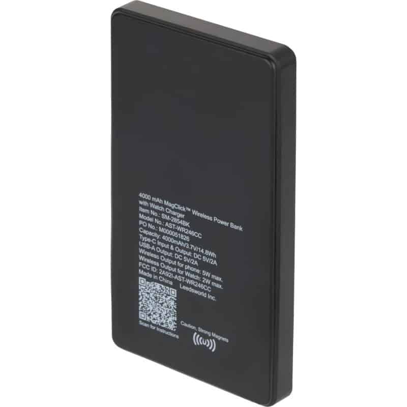 Custom 4000mAh MagClick™ PowerBank with iWatch Charger - 3