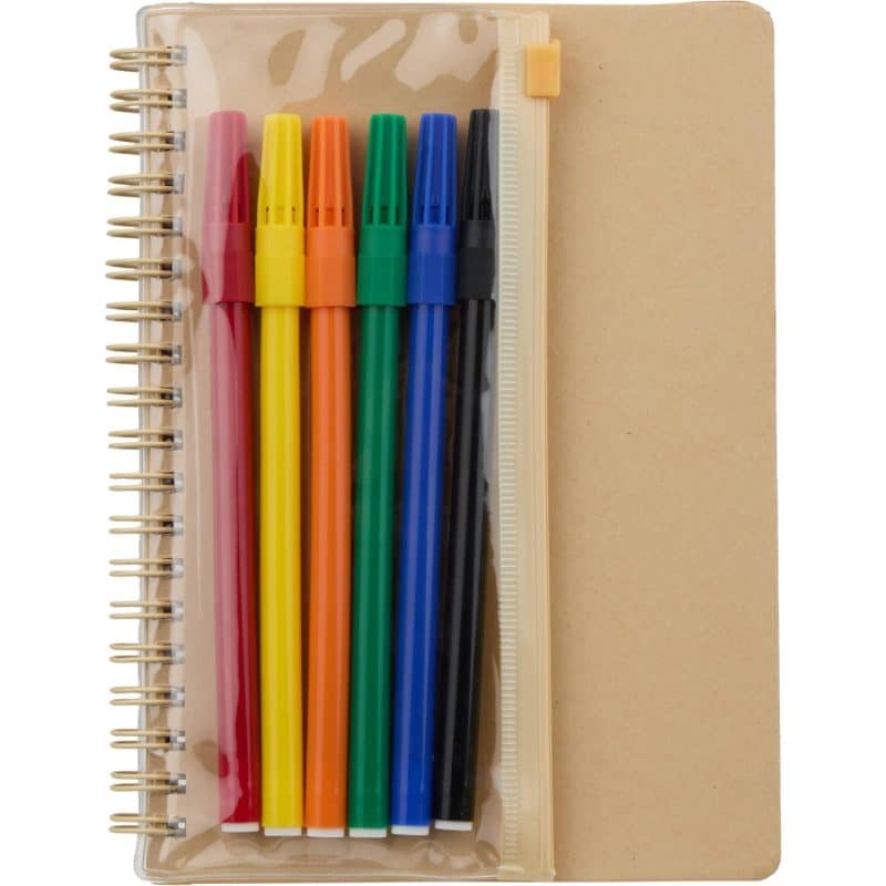 Custom 5" x 7" FSC® Mix Doodle Notebook with Markers? - 6