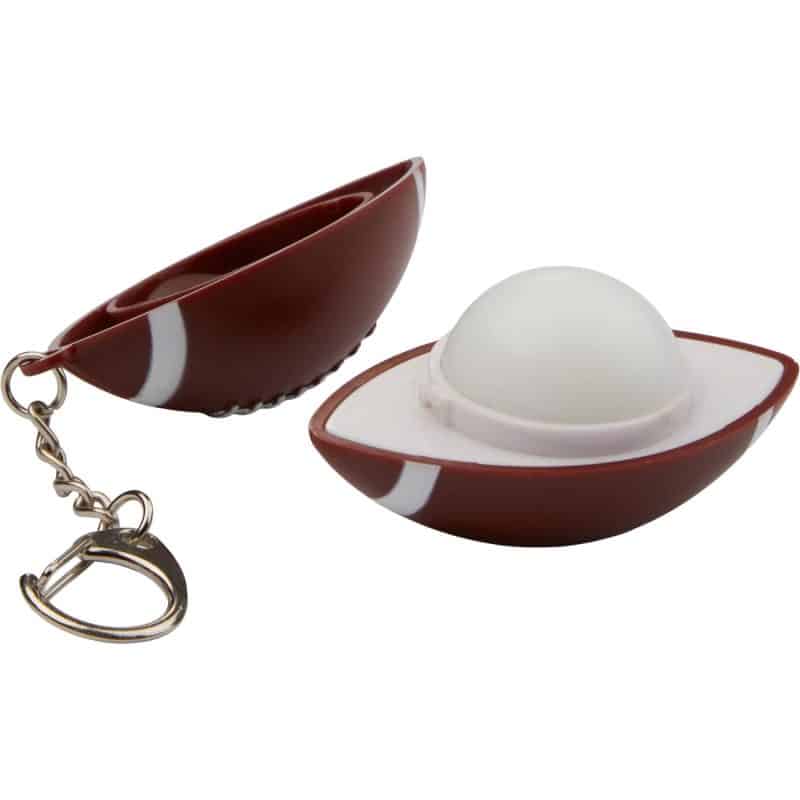Custom Football SPF15 Lip Balm with Keychain - 4