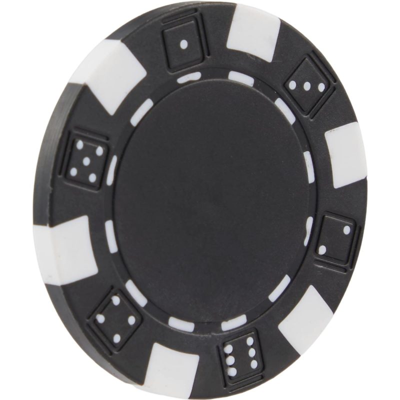 Custom Recycled Poker Chip Ball Marker - 4
