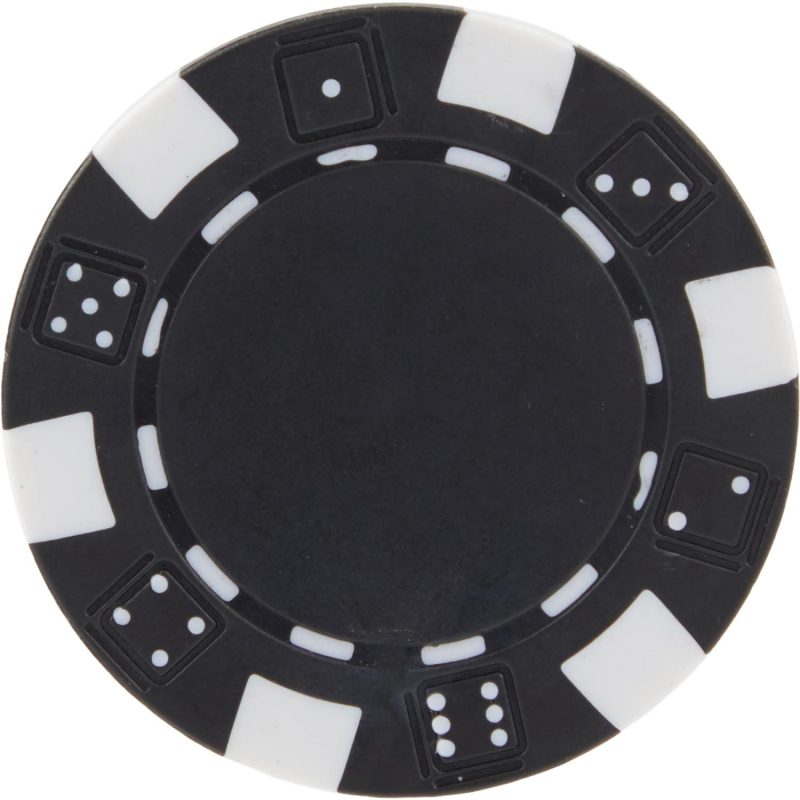 Custom Recycled Poker Chip Ball Marker - 5