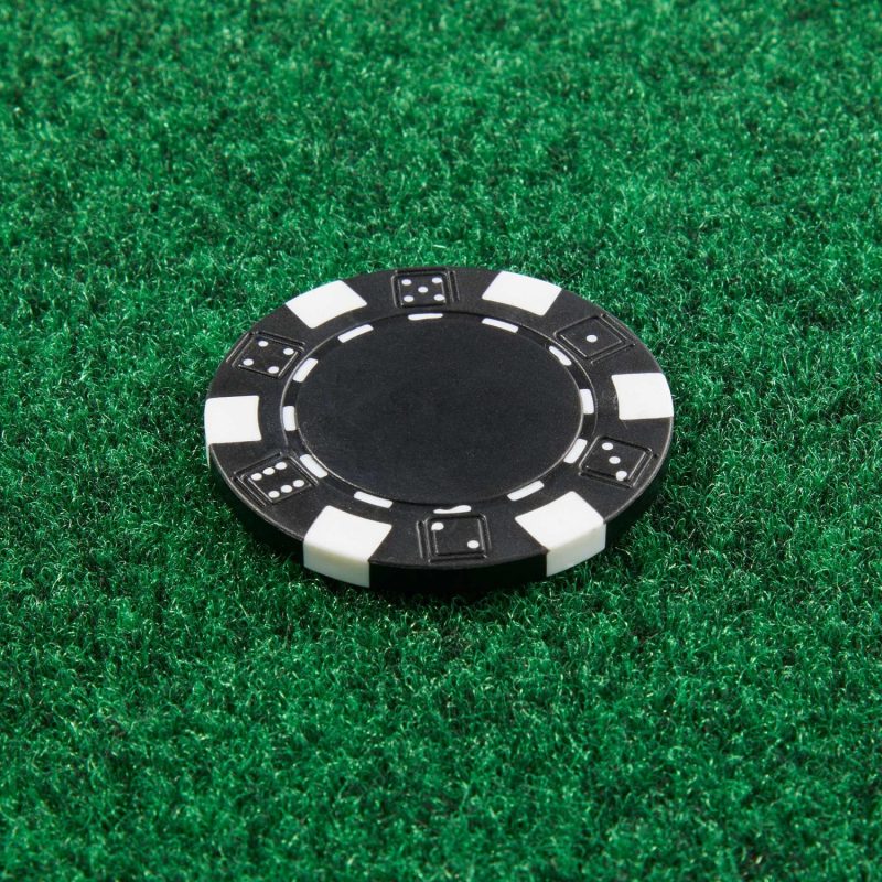 Custom Recycled Poker Chip Ball Marker - 7