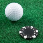 Custom Recycled Poker Chip Ball Marker - 8