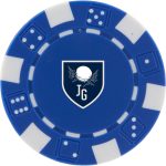 Custom Recycled Poker Chip Ball Marker - 9