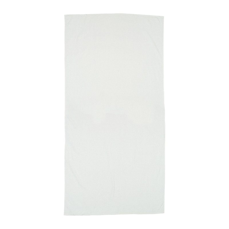 Custom Towel Specialties Basic Weight White Beach Towel - 1