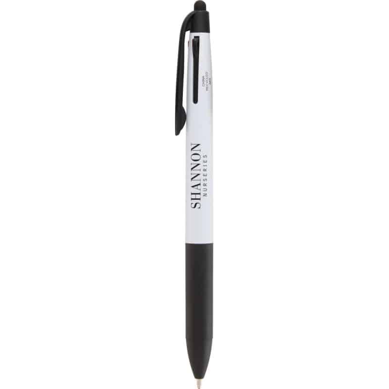 Custom Tri-Color Ink Recycled Stylus Pen - 2
