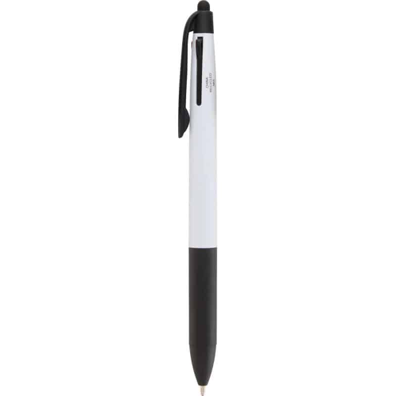 Custom Tri-Color Ink Recycled Stylus Pen - 3