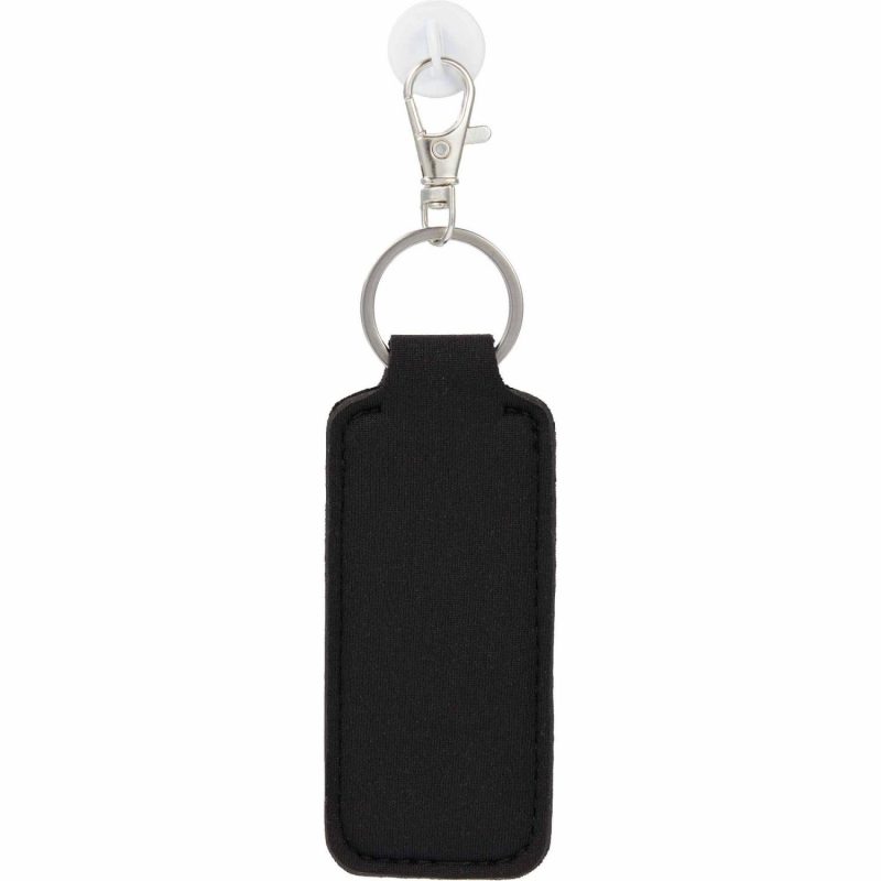 Custom Bottle Charm w/ Neoprene Chapstick Holder - 6