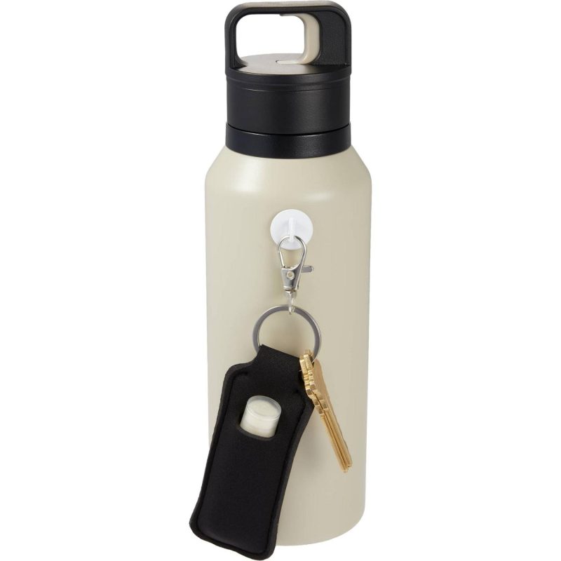 Custom Bottle Charm w/ Neoprene Chapstick Holder - 7