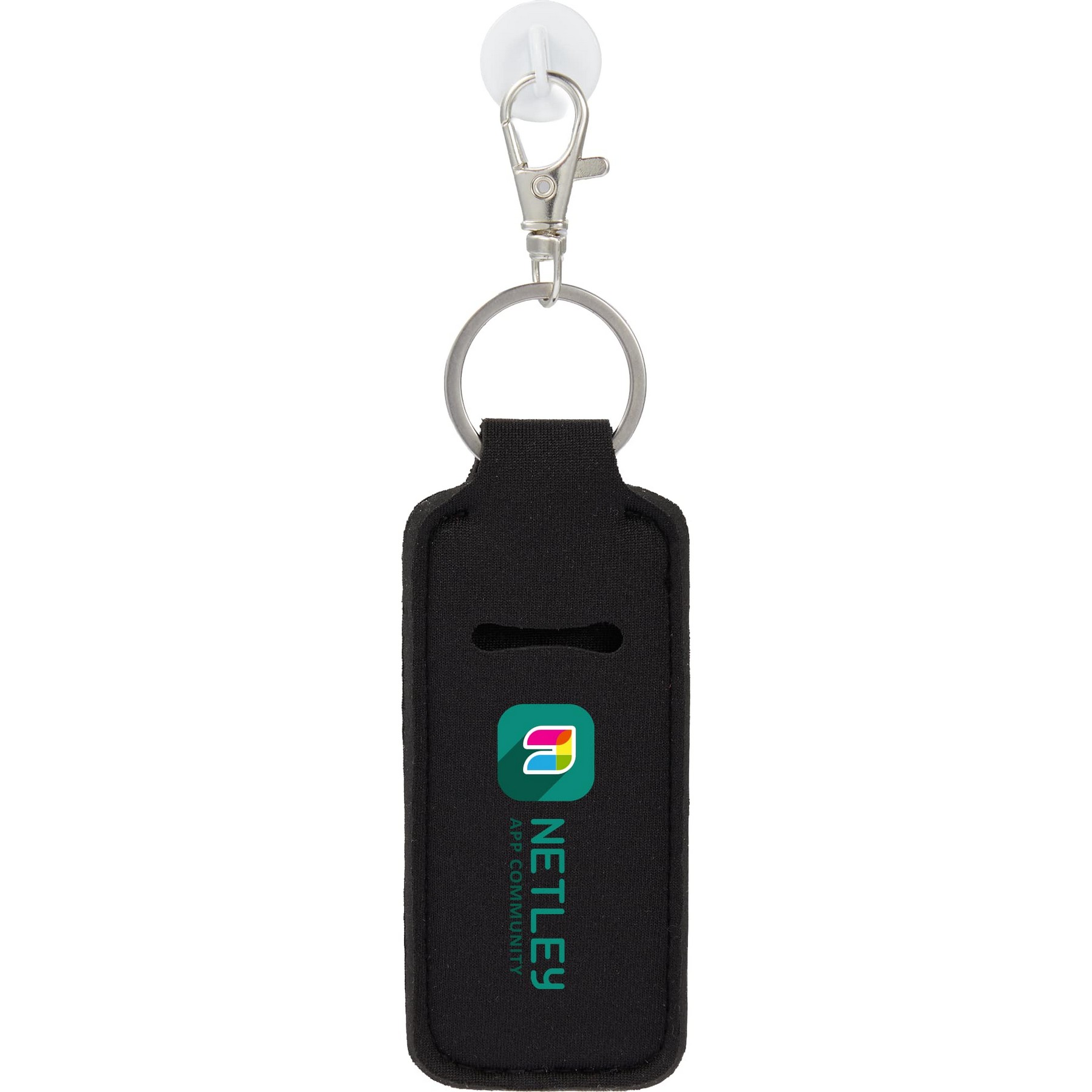 Custom Bottle Charm w/ Neoprene Chapstick Holder