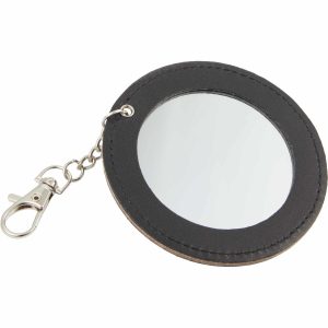 Custom Recycled PU Travel Mirror Bag Charm