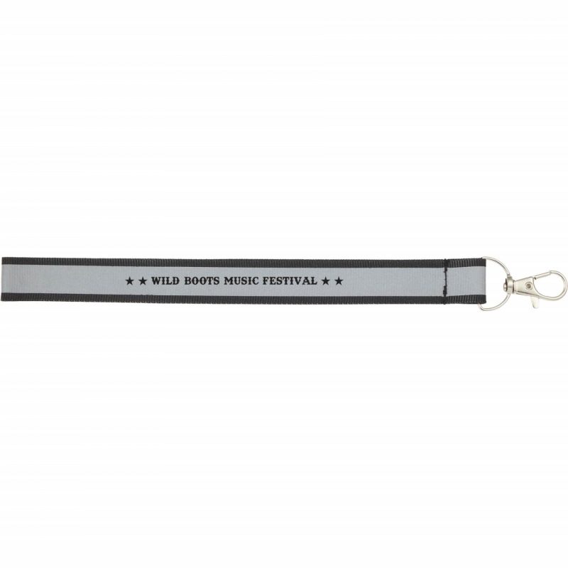 Custom Reflective Recycled Wrist Lanyard - 2