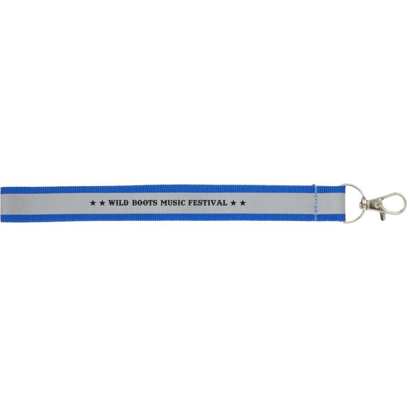 Custom Reflective Recycled Wrist Lanyard - 8