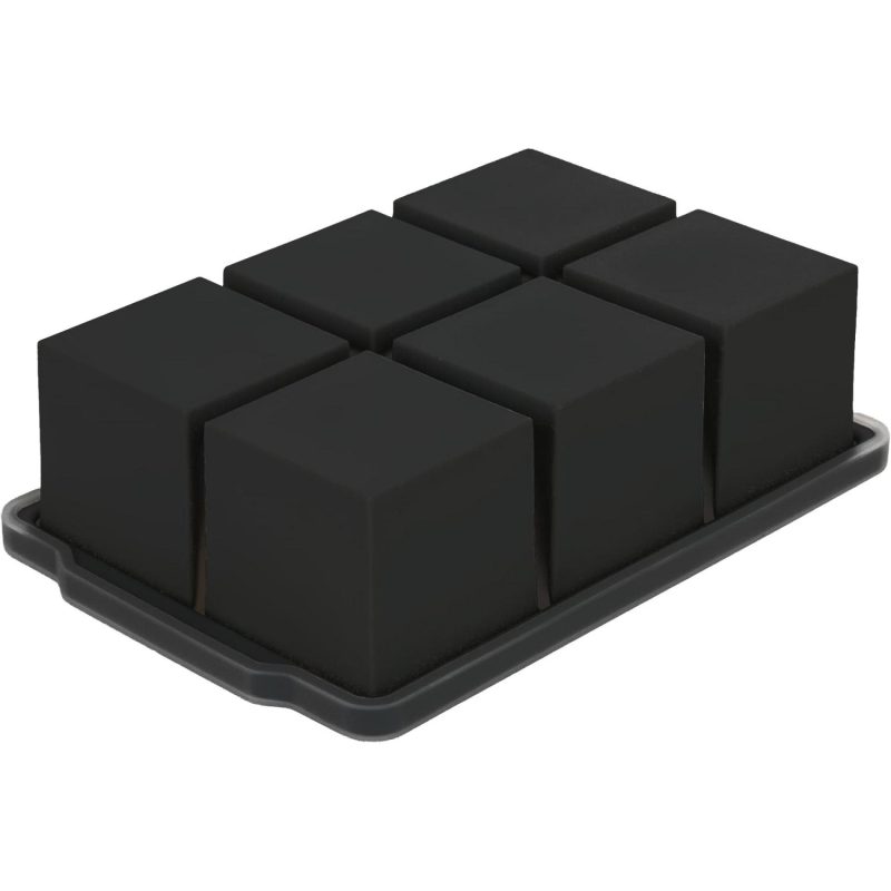 Custom Silicone Ice Cube Tray w/ Lid - 6