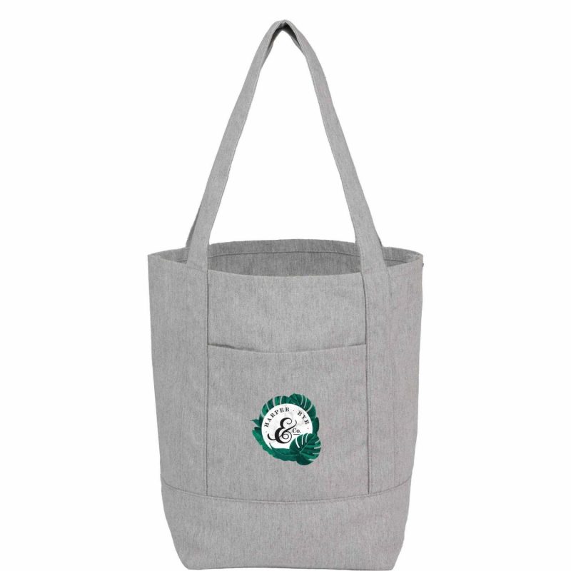 Custom Mini 6oz Recycled Cotton Canvas Tote - 8